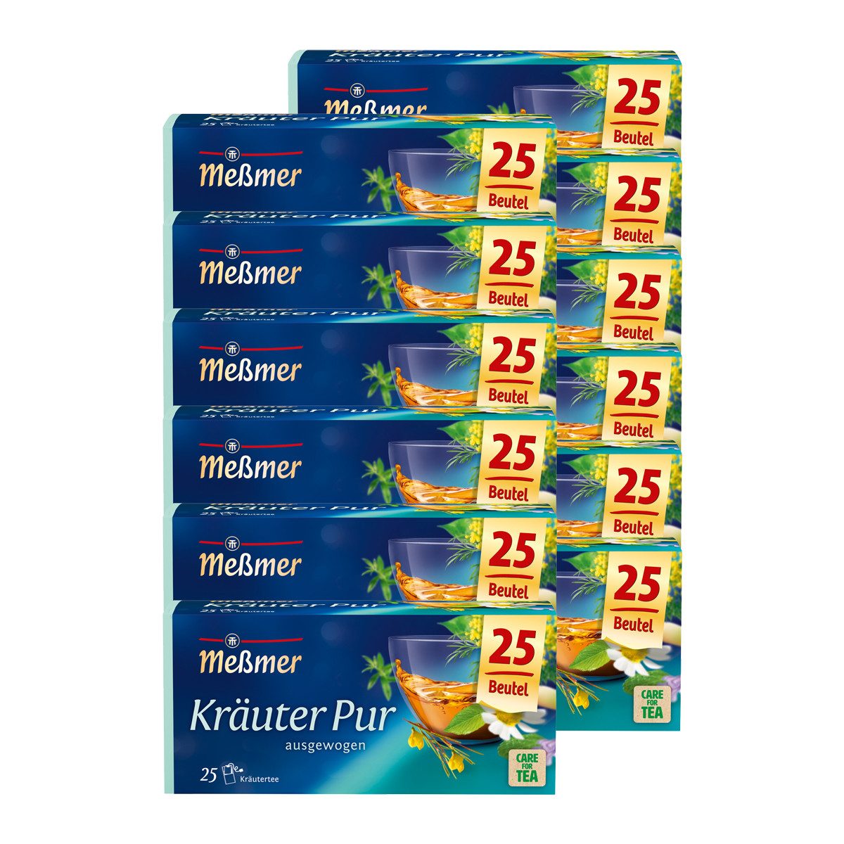 Meßmer Tee, Meßmer Kräuterteegetränk Pur würzig frischer Genuss 12er Pack