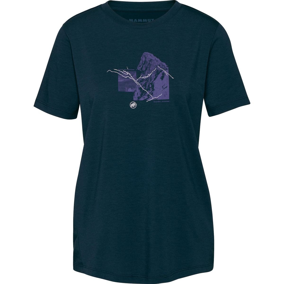 Mammut Kurzarmshirt Mountain T-shirt Women 4208m Vielseitiges Damen-T-Shirt mit schneller Trocknung und hohem Komfort