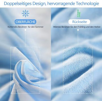 Sommerbettdecke, Doppelseitige Wohndecke, Arc-Chill Selbstkühlende Technik, Elegear, Füllung: 75% Nylon+25% Polyester, Q-Max>0,34, weiche Sofadecke