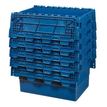 Logiplast Transportbehälter Distributionsbehälter 600 x 400 x 365 mm blau 68 Ltr., (ALC-Behälter, 1 Behälter), mit Antirutschsicherung, stapelbar und nestbar