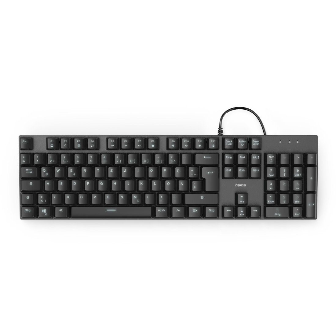 Hama Mechanische Office Tastatur "MKC-650", Schwarz, Anthrazit Tastatur