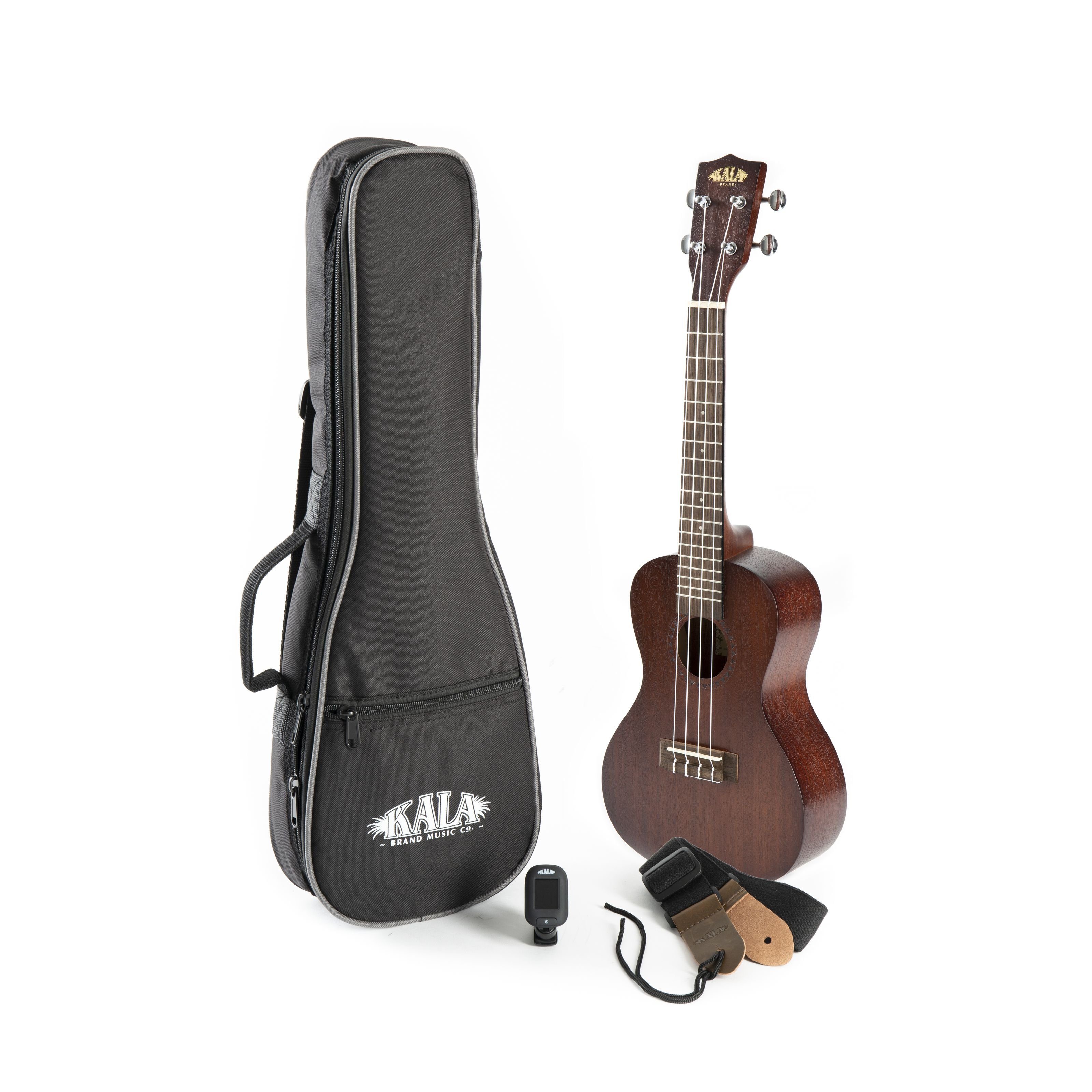 KALA Ukulele, Ukulelen, Konzert Ukulelen, KA-15-C-BNDL Satin Mahogany - Konzert Ukulele