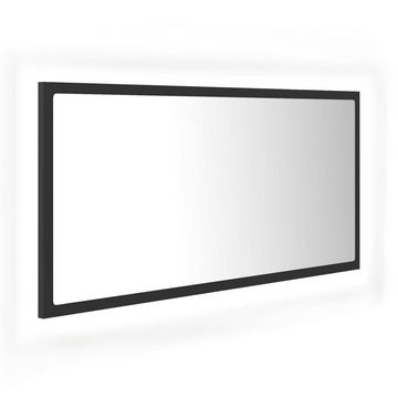 vidaXL Badezimmerspiegelschrank LED-Badspiegel Grau 90x8,5x37 cm Acryl (1-St)