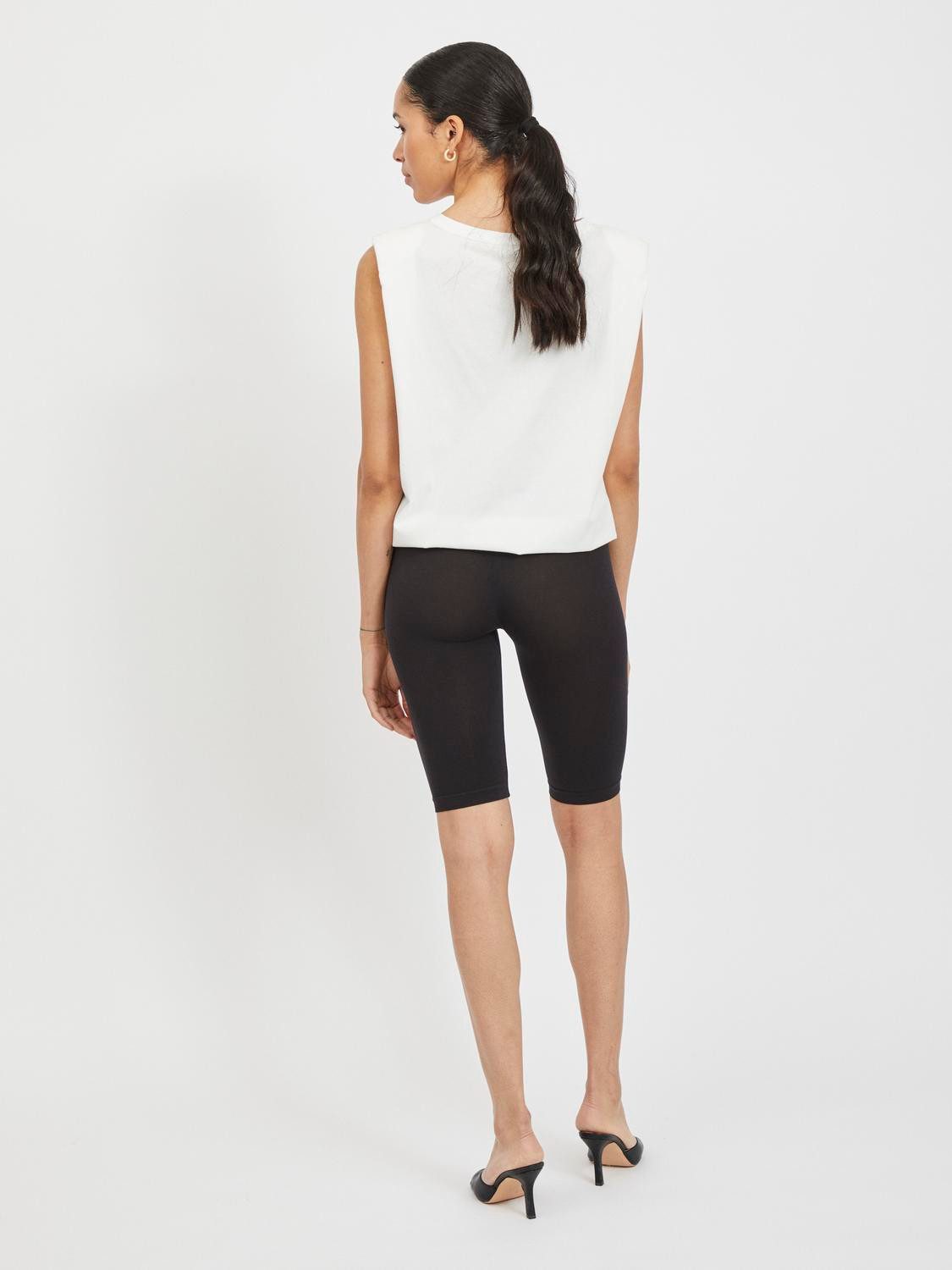 Vila Leggings Leggingshorts 2er-Set Figurformend Gerippt Bund (2-tlg) VISEAM SHORTS - NOOS 2X