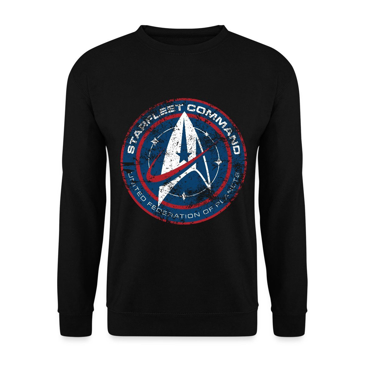 Spreadshirt Sweatshirt Star Trek Discovery Abzeichen Sternenflotte Unisex Pullover (1-tlg)