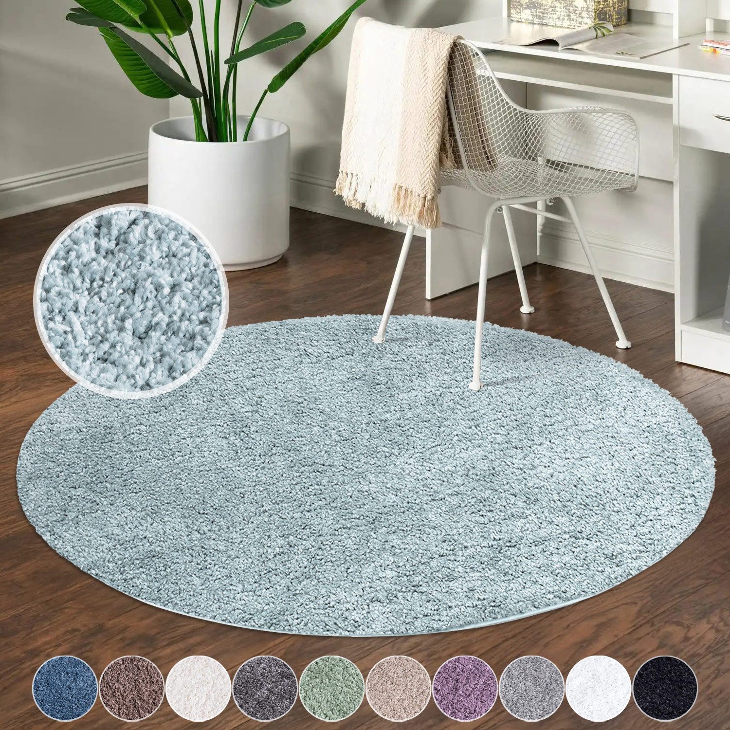 Carpet City Hochflor-Teppich City Shaggy, rund, günstig online kaufen