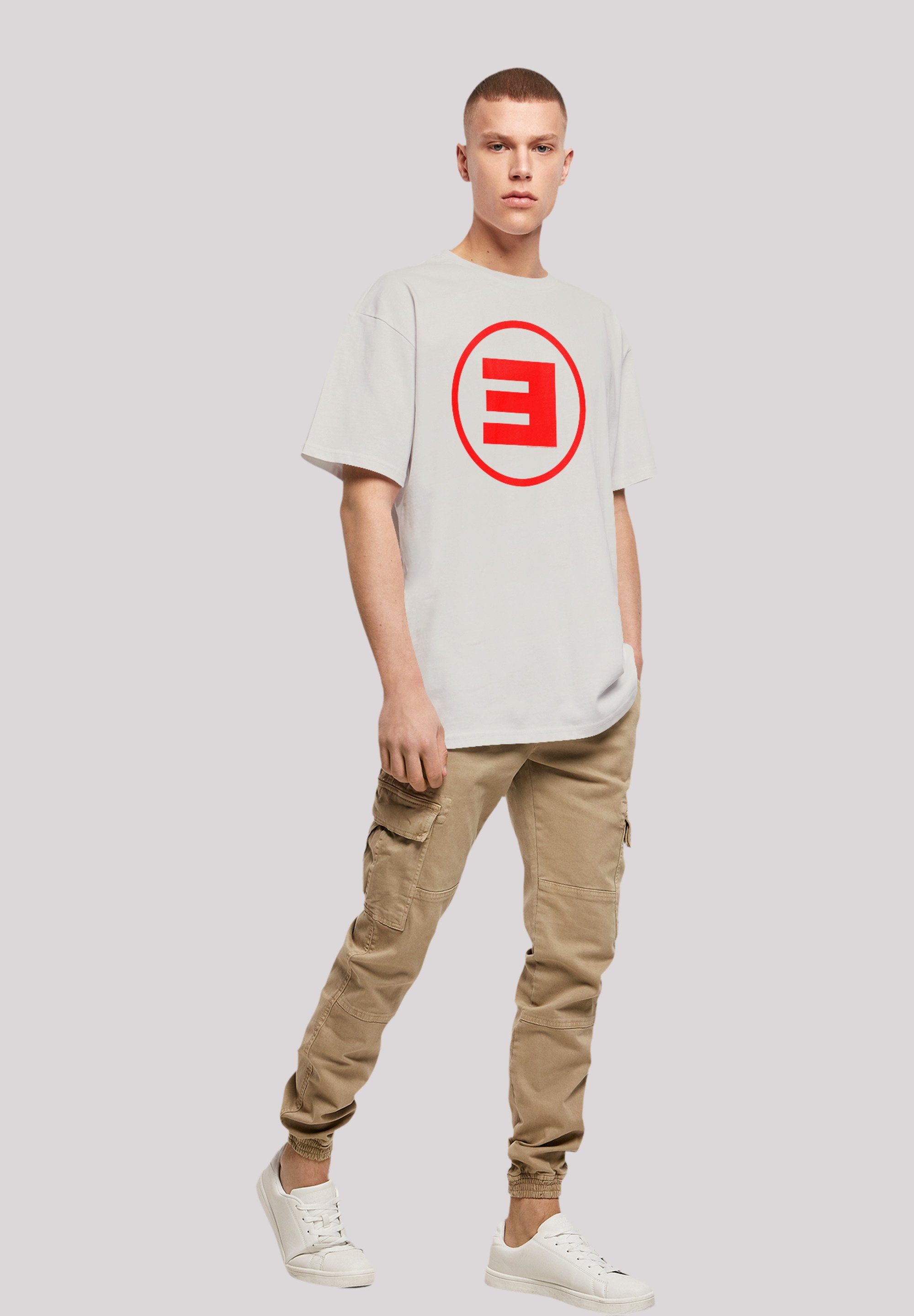 F4NT4STIC T-Shirt Eminem Circle By Musik, Off Hop Premium Rock Rap lightasphalt Hip Qualität, Music E