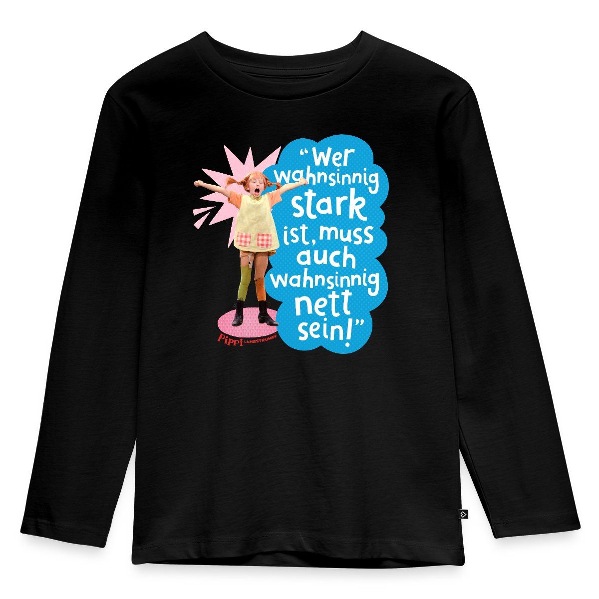 Spreadshirt T-Shirt Pippi Langstrumpf Mit Spruch Kinder Premium Langarmshirt (1-tlg)