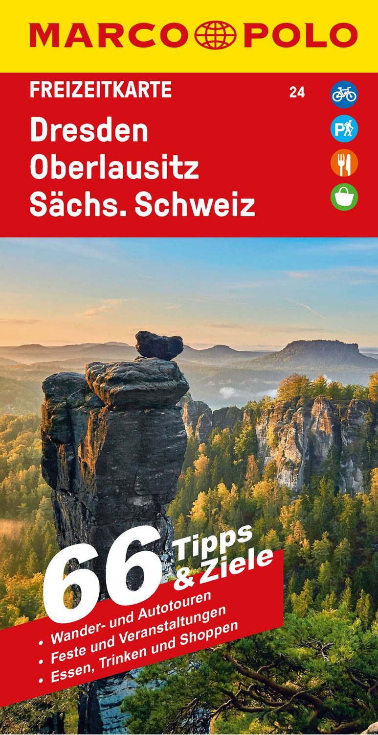 MARCO POLO Freizeitkarte 24 Dresden, Oberlausitz, Sächsische Schweiz 1 / Marco Polo Verlag