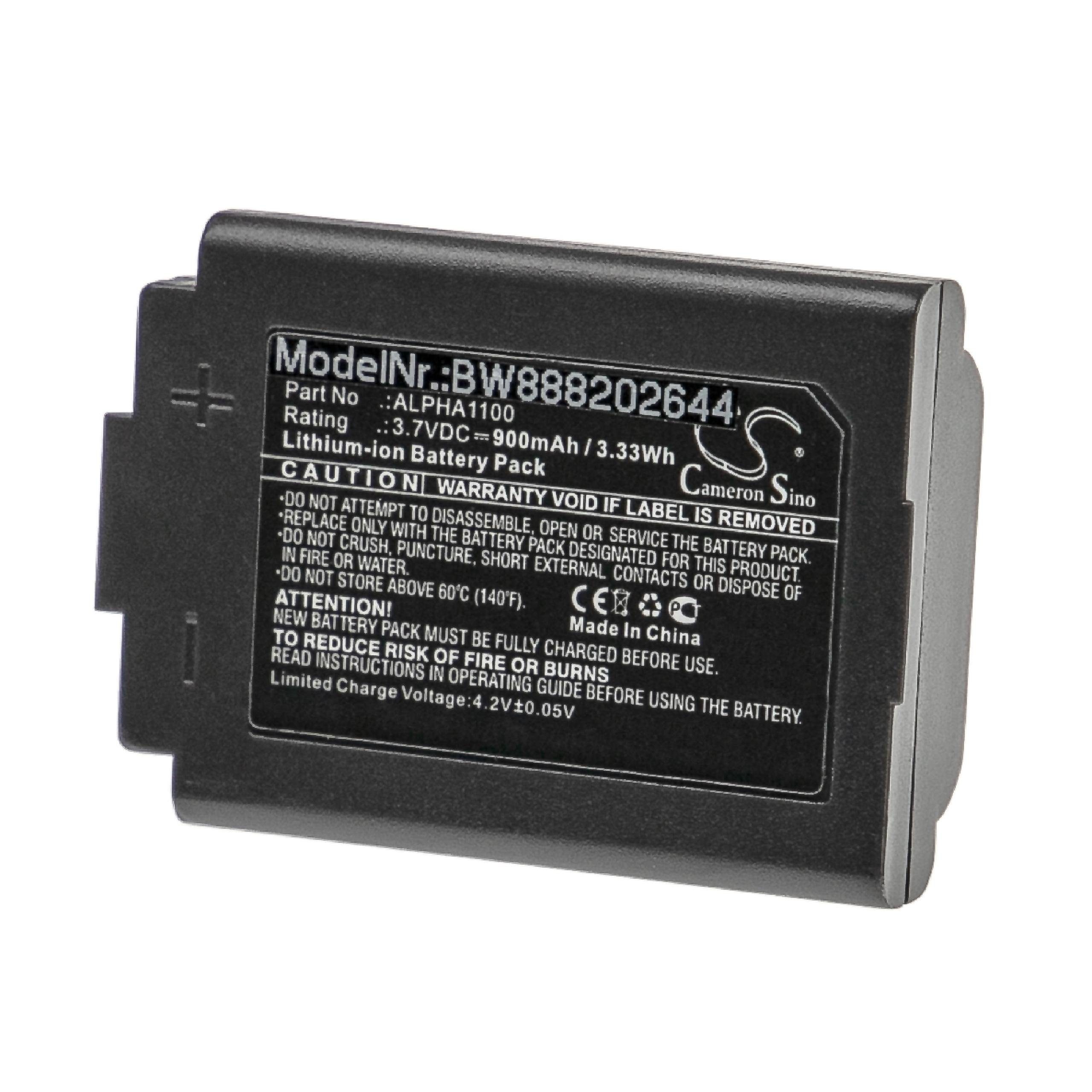 vhbw 3M mAh kompatibel (3,7 TAC300-OTH, TAC300, TAC500 V) Akku 900 Li-Ion mit