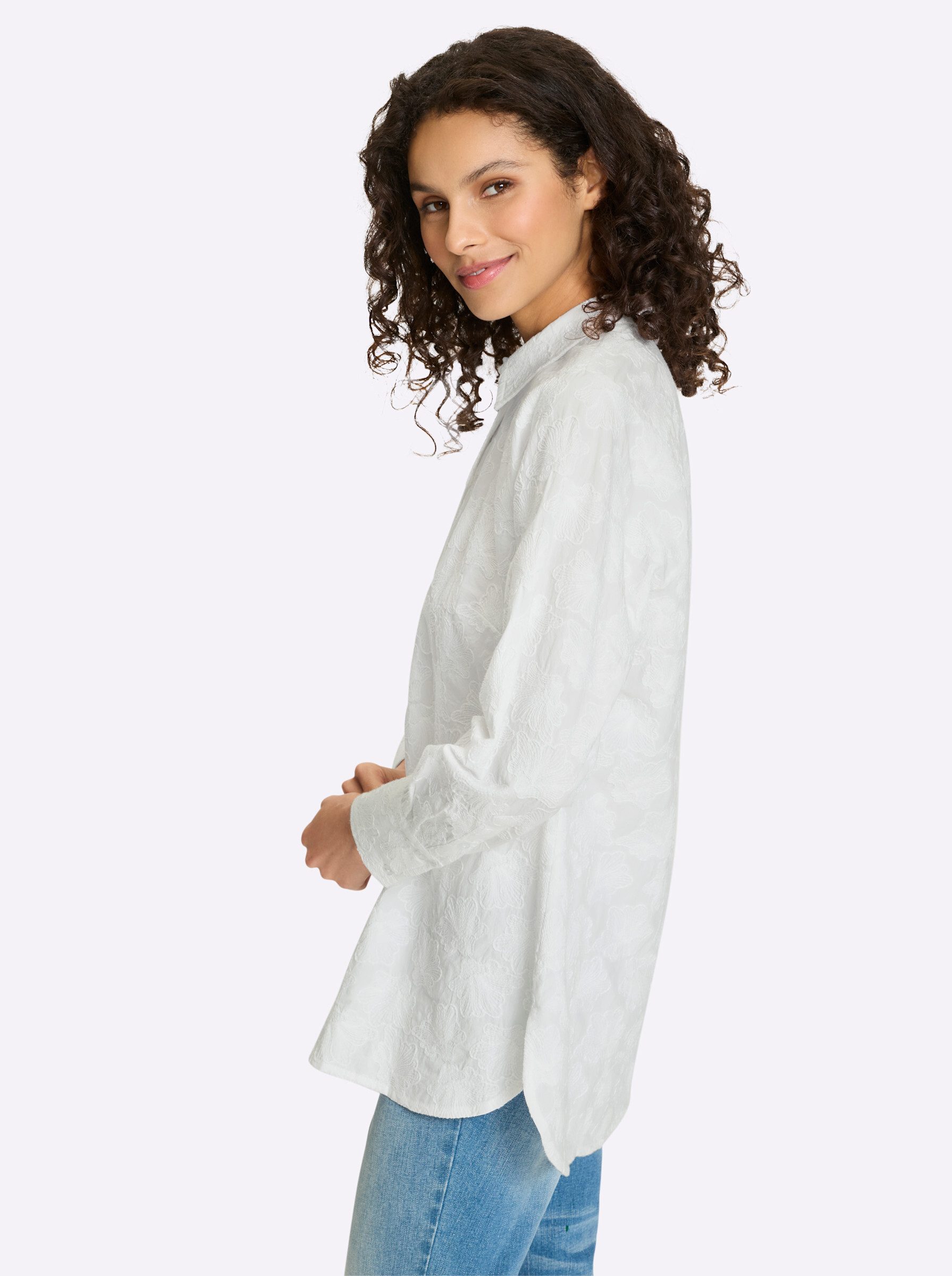 heine Klassische Bluse Bluse Langarm