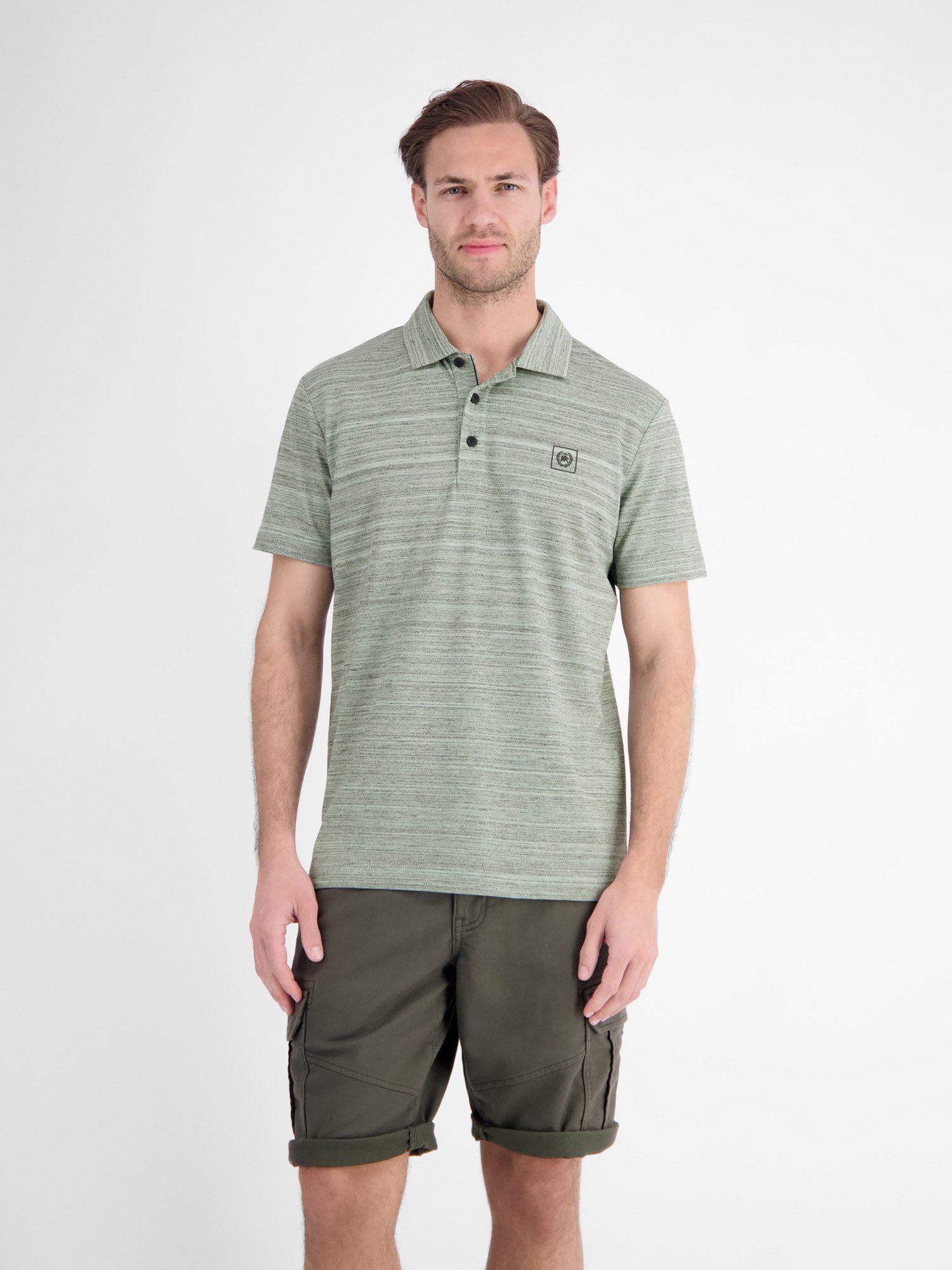 LERROS Poloshirt Polo aus leichtem Baumwollmischgewebe mit griffiger Haptik