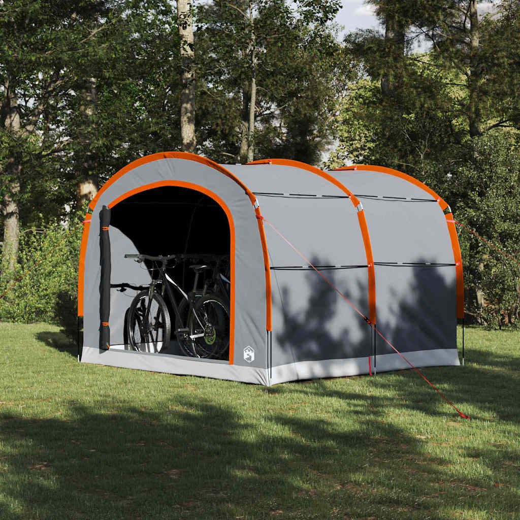 Innenzelt Fahrrad-Lagerzelt 268x240x191 cm Grau-Orange