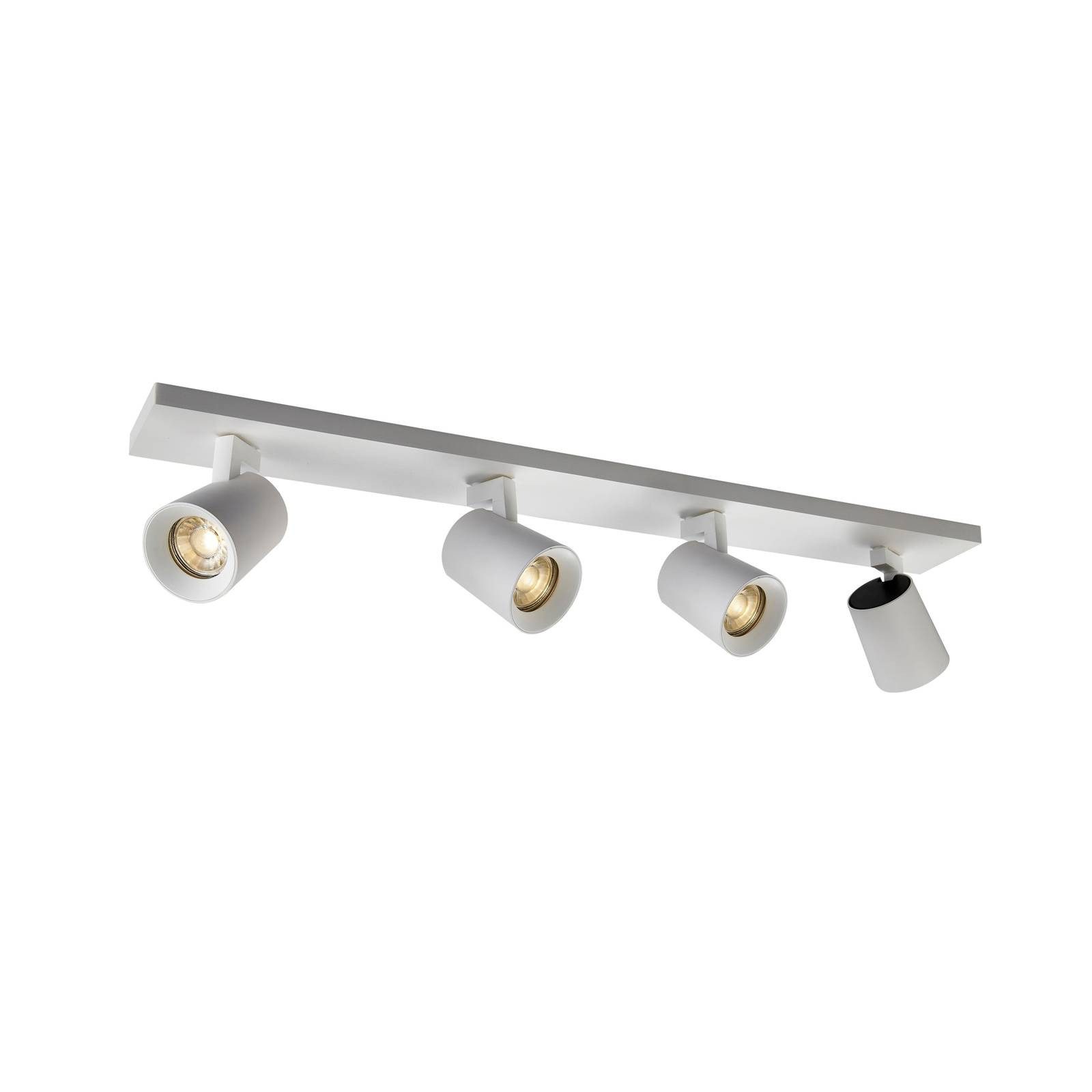 Arcchio Strahler Iavo, Modern, Aluminium, Keramik, weiß, 4 flammig, GU10, Deckenlampe