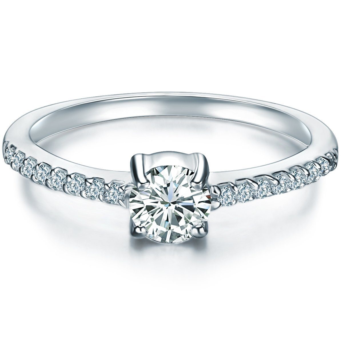 Trilani Silberring Verlobungsring aus 925 Sterling günstig online kaufen
