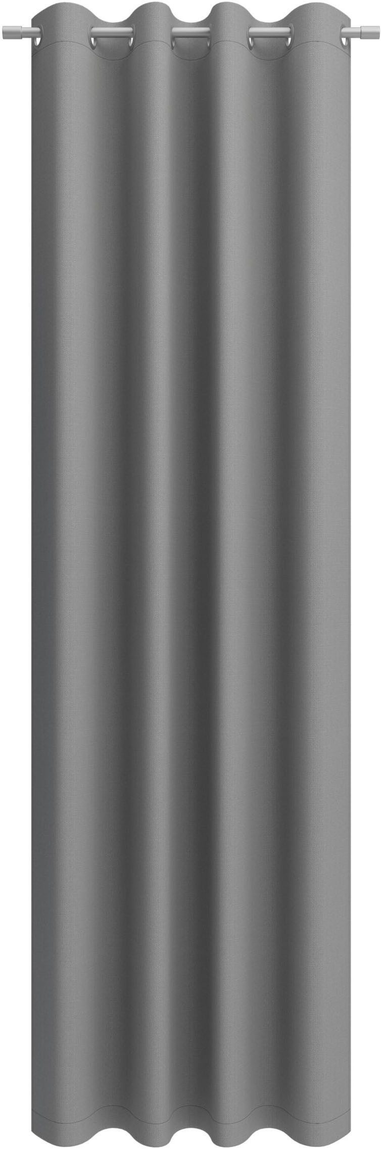 Neutex for you! Vorhang Linessa (1 St), Ösen, blickdicht, Jacquard, Ösenschal mit Metallösen, Breite 137 cm, nach Maß