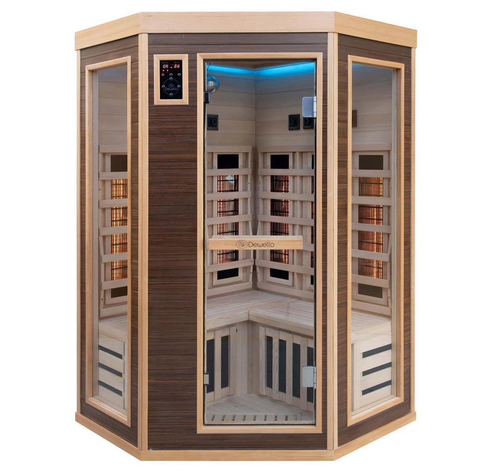 Thumbnail - DEKO VERTRIEB BAYERN Infrarotkabine Luxus LED Infrarotsauna Infrarotkabine 120x120 Dual-Therm Vollspektrum