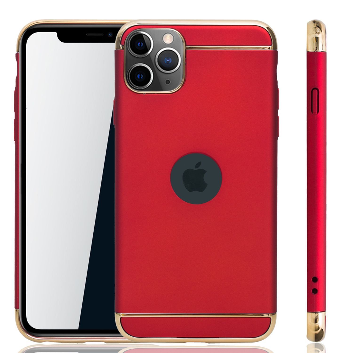 König Design Handyhülle Apple iPhone 11 Pro Max, Apple iPhone 11 Pro Max  Handyhülle Backcover Rot