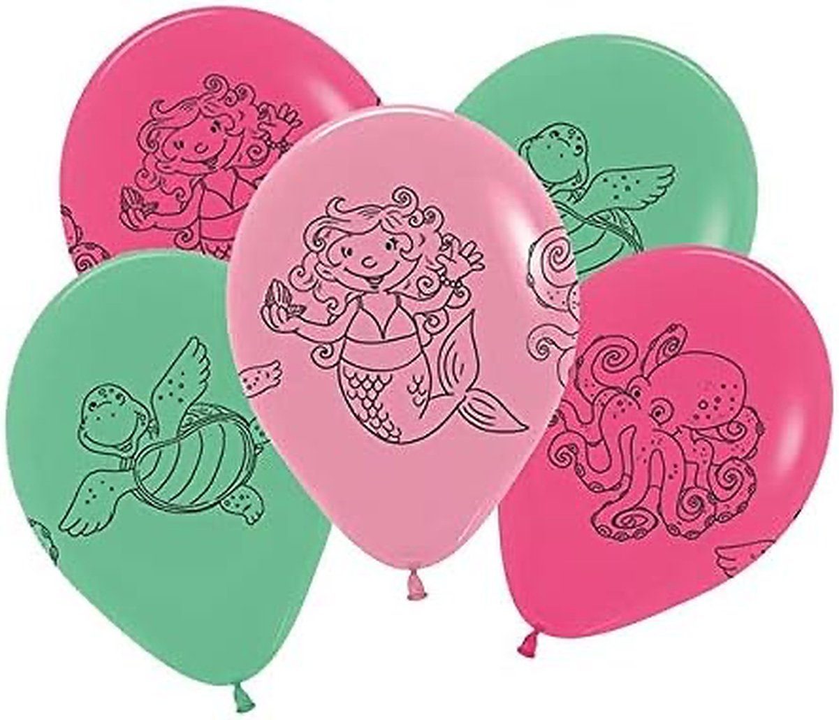 what the shop Luftballon bedruckte Luftballons Die Kleine Meerjungfrau, 5 Stück