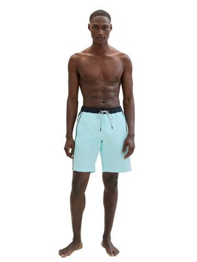 TOM TAILOR Badeshorts mit Logo-Print am Bein