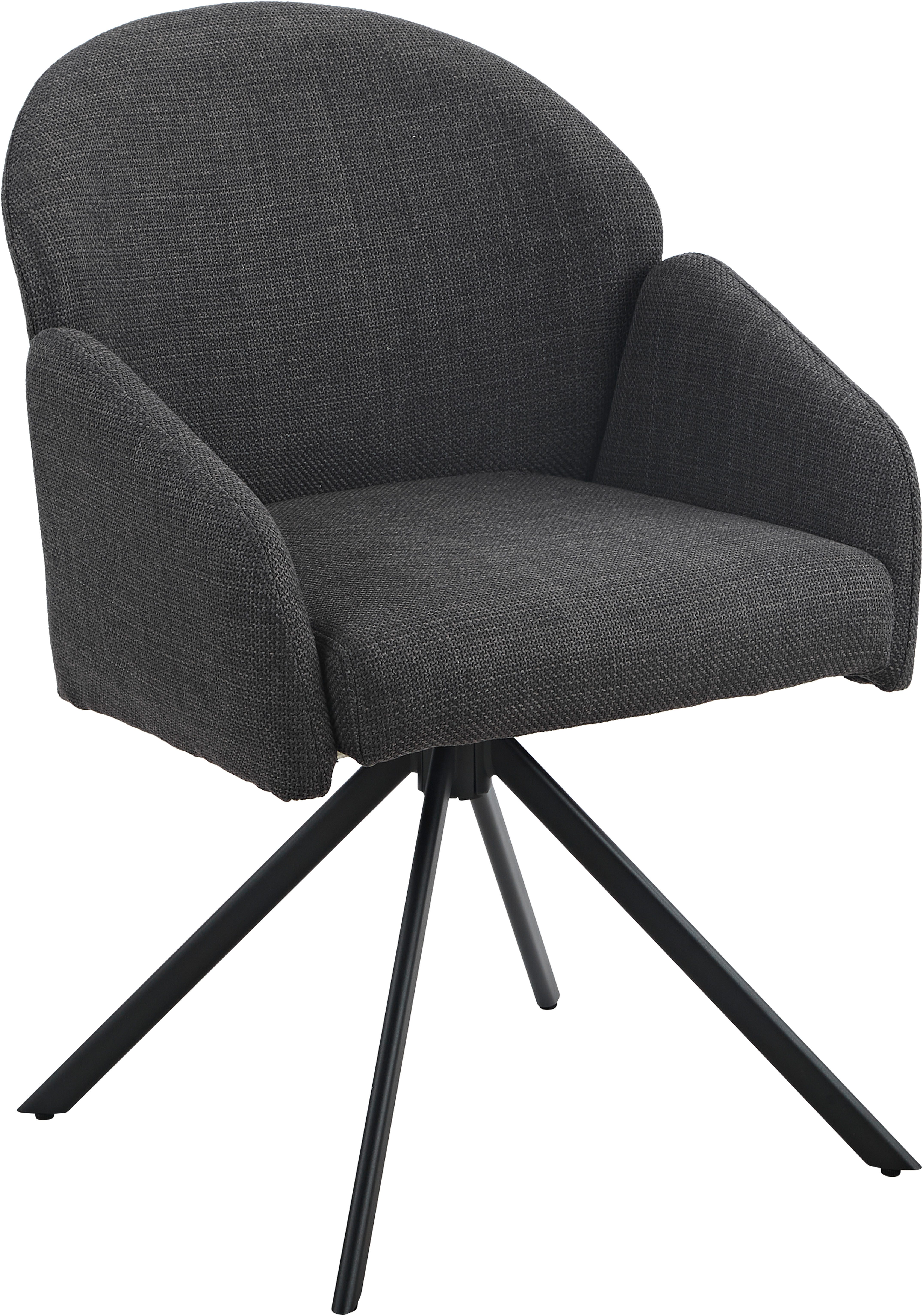HELA Armlehnstuhl HOLLY (Set, 1 St), 360° drehbar, Armlehnen, Gestell angepasst, Swing Back Komfortrücken