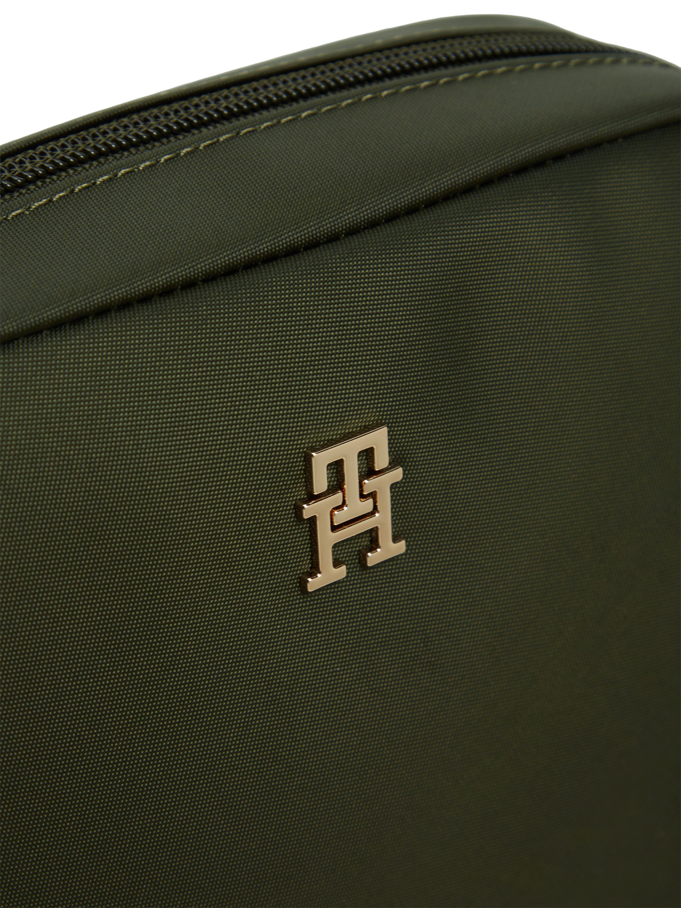 Tommy Hilfiger Mini Bag POPETTE CAMERA BAG, Damen Umhängetasche, Schultertasche mit TH-Schmuckelement