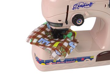 LEAN Toys Kinder-Küchenset Nähmaschine Kinderspielzeug Nähmaschine Ton Batteriebetrieben Lichter