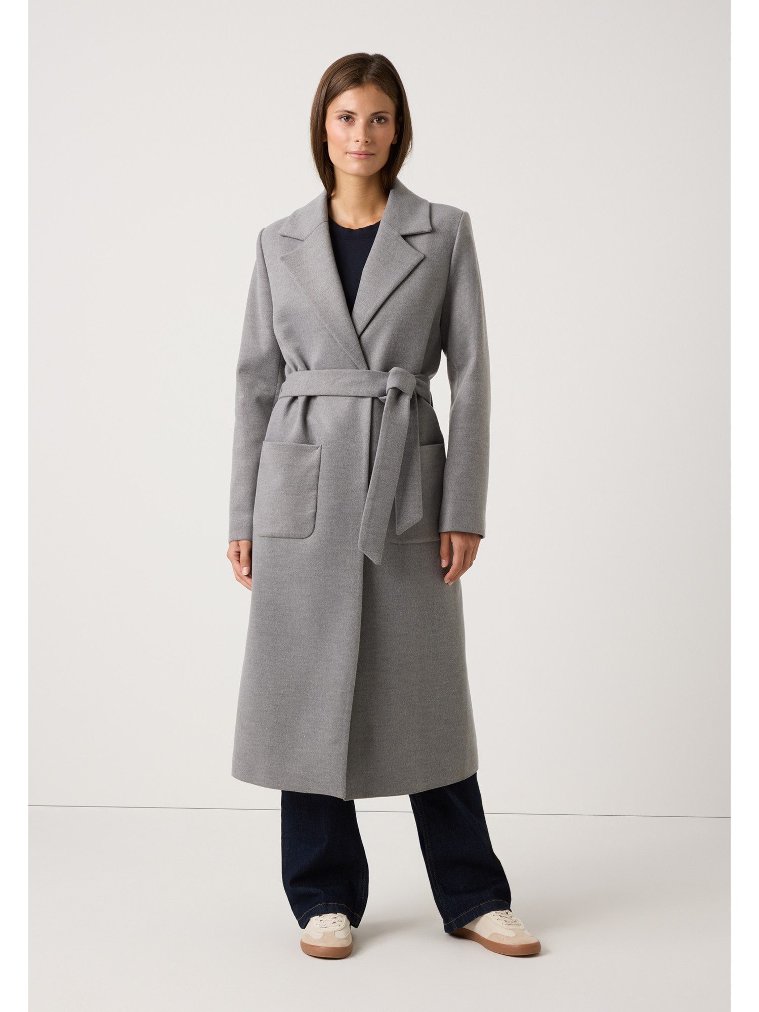 MORE&MORE Strickpullover schmaler, kurzer Viskosemixpullover günstig online kaufen