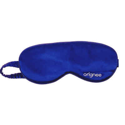 orignee Schlafmaske Seiden-Schlafmaske Berliner Blue, 1-tlg., 100% Seide, hypoallergen, schonend für die Augen