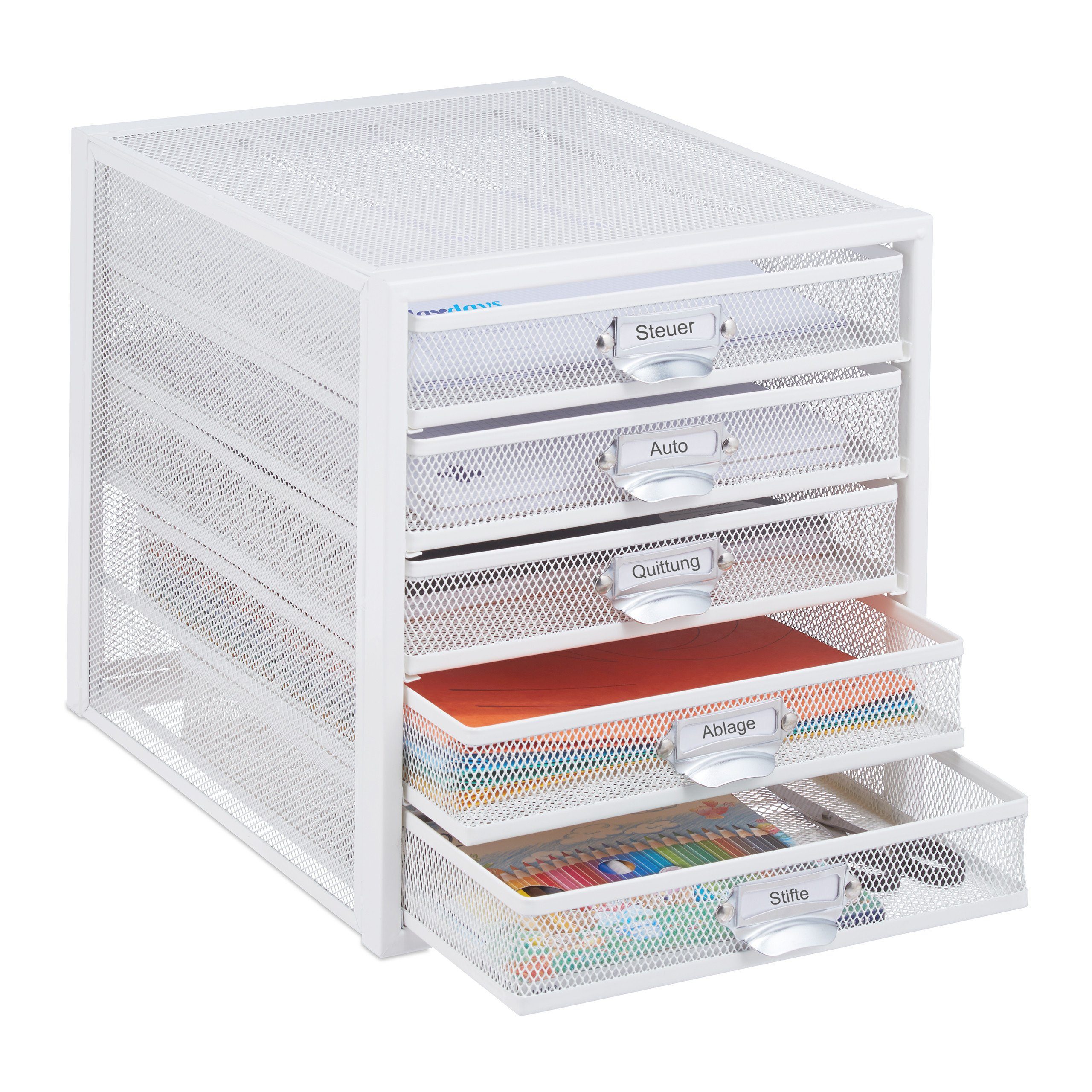 Schubladenbox mit 5 Schubfäch