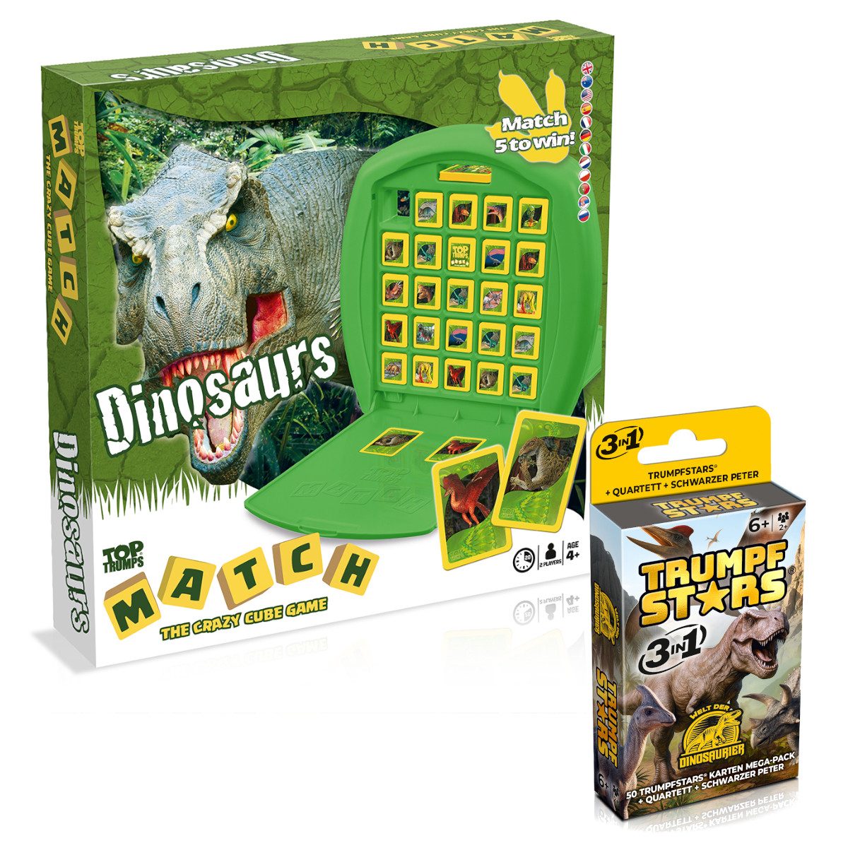 Gomazing Spiel Top Trumps Match - Dinosaurier, Würfelspiel