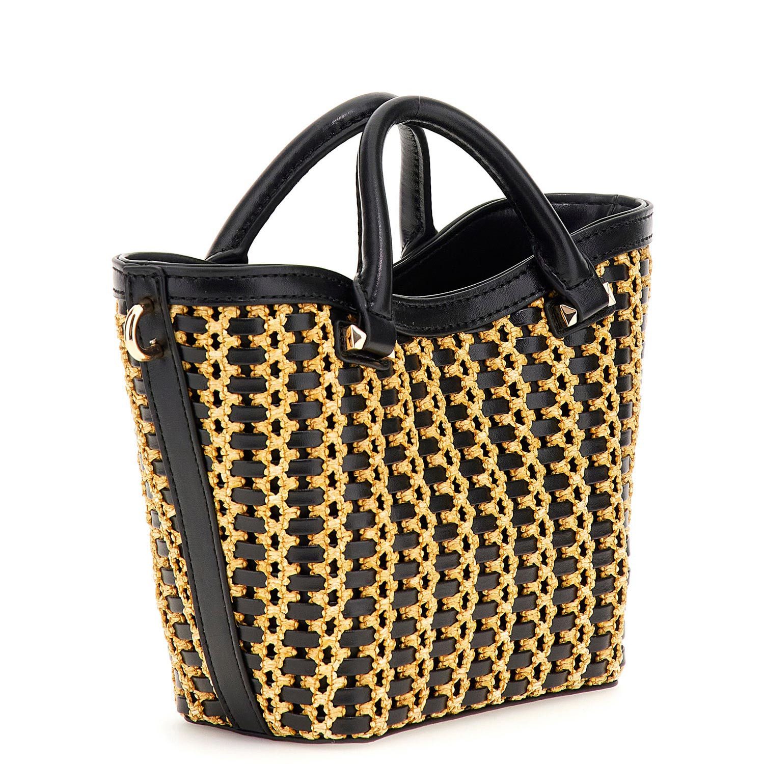 Guess Umhängetasche GUESS Handtasche Atalia natural/black günstig online kaufen