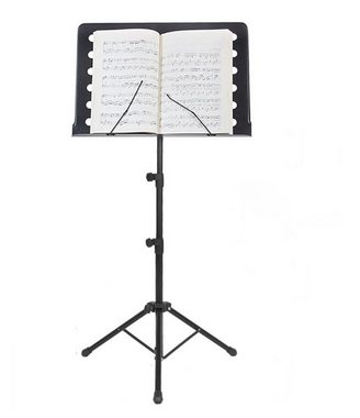 BAYLI Regal 50 - 165cm höhenverstellbarer Notenständer, Musikständer in Schwarz