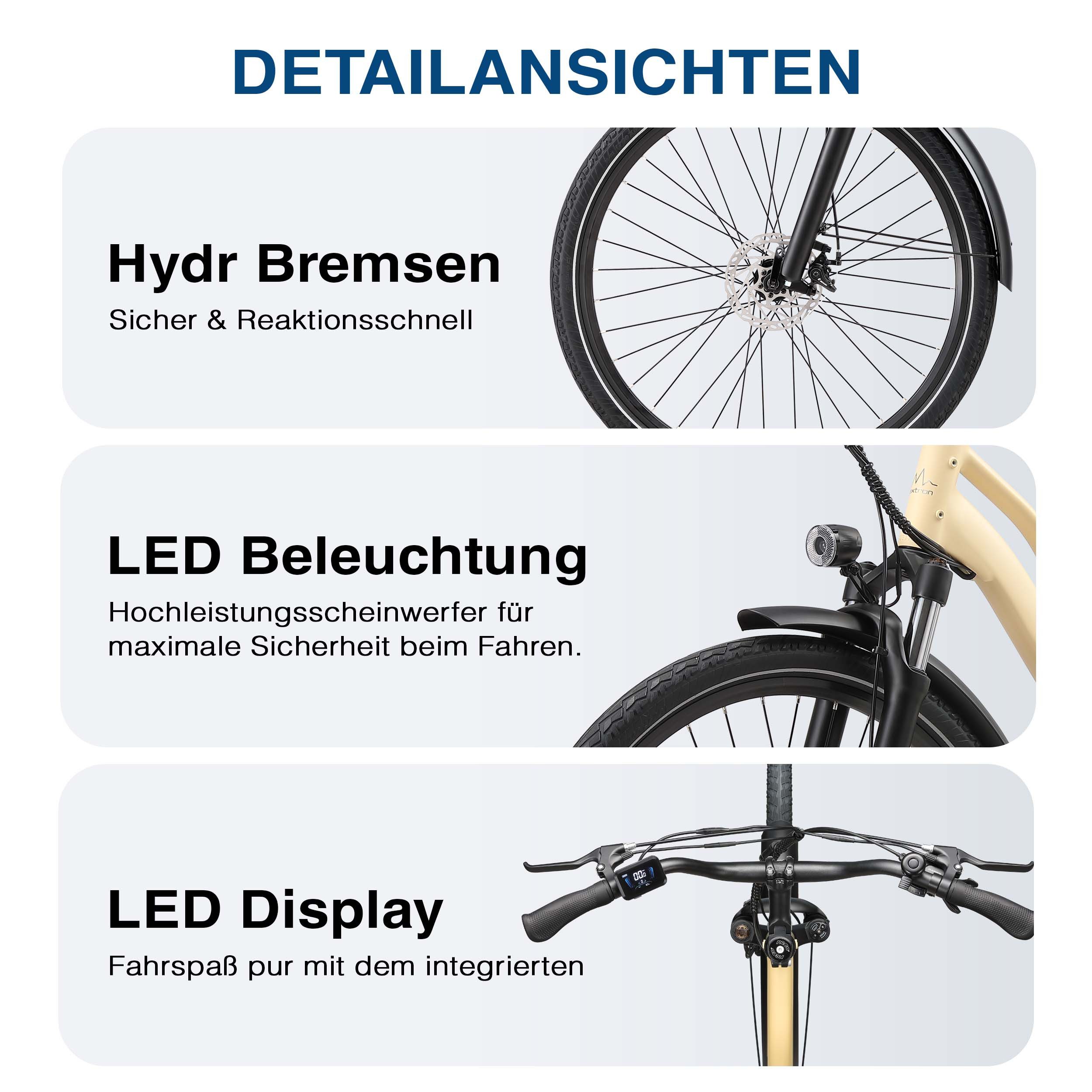 Maxtron E-Bike Cityrad Maxtron Urban 7 E-Citybike 28 Zoll, 7 Gang Shimano Altus Schaltwerk, Kettenschaltung, Heckmotor, 460,8 Wh, (Packung), Tiefeinsteiger für Damen