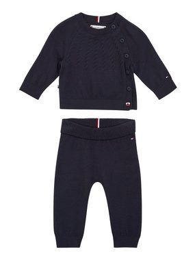 Tommy Hilfiger Langarmbody BABY KNITTED SET GIFTBOX (3-tlg) mit Tommy Hilfiger Logo-Flag