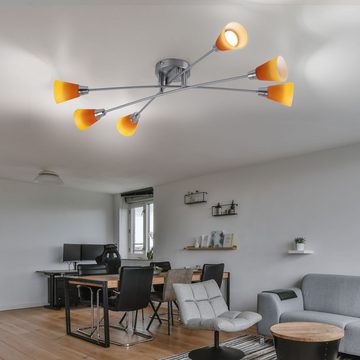 Globo LED Deckenleuchte, Leuchtmittel inklusive, Warmweiß, Deckenleuchte Deckenlampe Spotleuchte Wohnzimmerleuchte