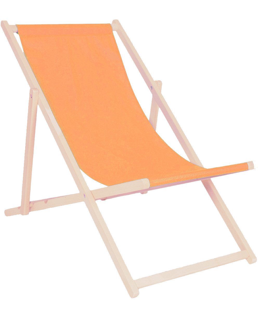 Systafex® Gartenliege Relaxliege Liegestuhl Strandstuhl Gartenliege Sonnenliege Liege orange, Liegestuhl mit Bezug, 1 St., fertig montiert, Premiumqualität