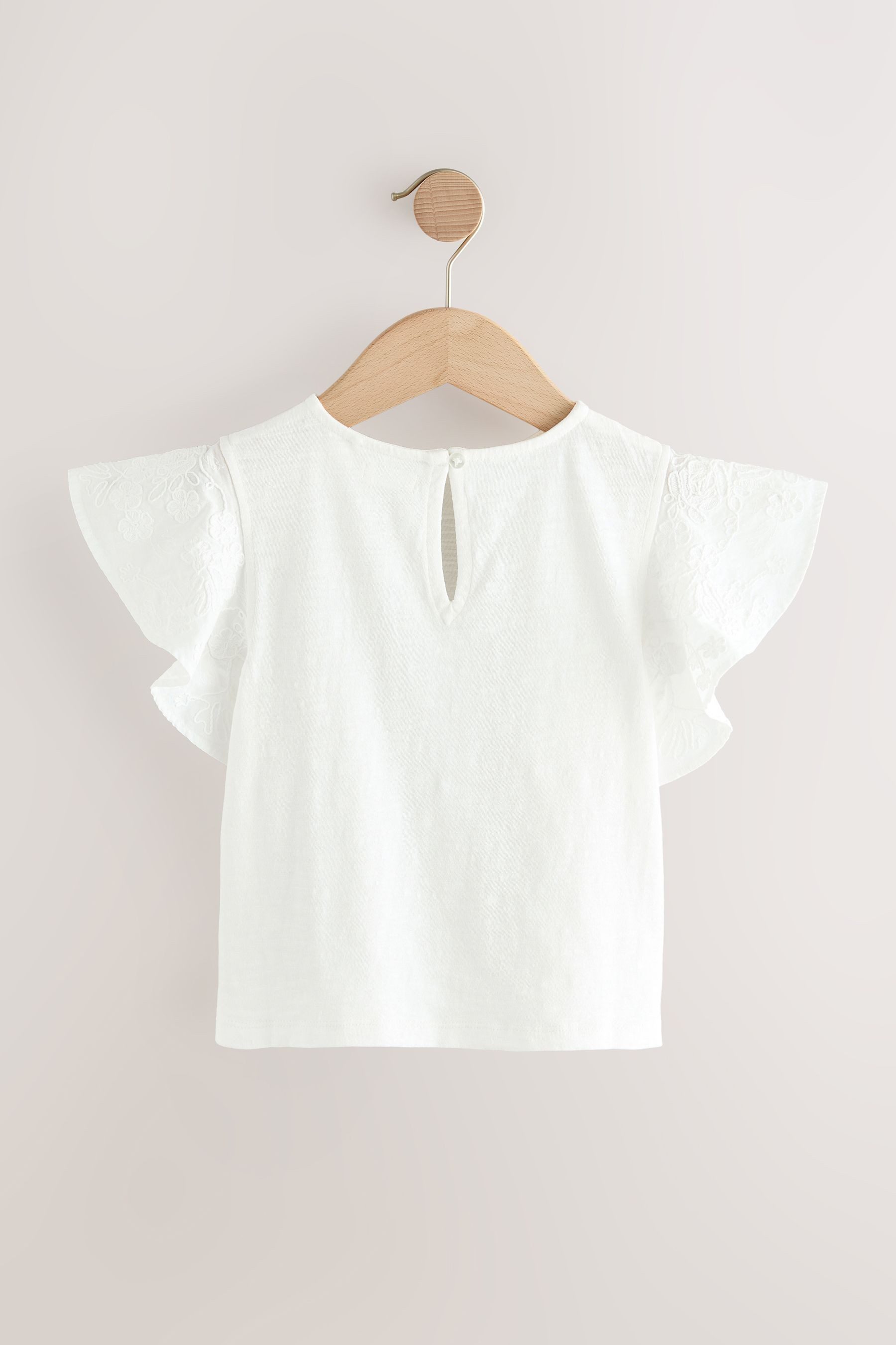 Next T-Shirt T-Shirt mit Volantärmeln aus günstig online kaufen