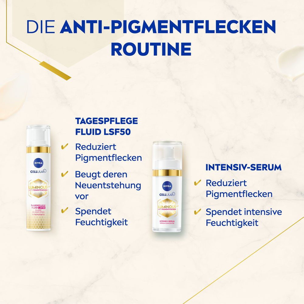 Nivea Pflege-Set TAGESPFLEGE + INTENSIV SERUM, 2-tlg., Gegen Pigment- und Altersflecken, auch für sensible Haut.