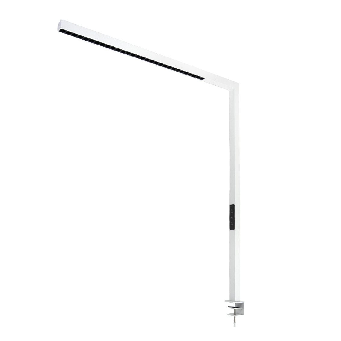 LUXULA LED Klemmtischleuchte Büro-Klemmleuchte, LED fest integriert, 4000K Neutralweiß, 45W Arbeitsplatzleuchte Weiß Up and Down Dimmbar Touchsteuerung