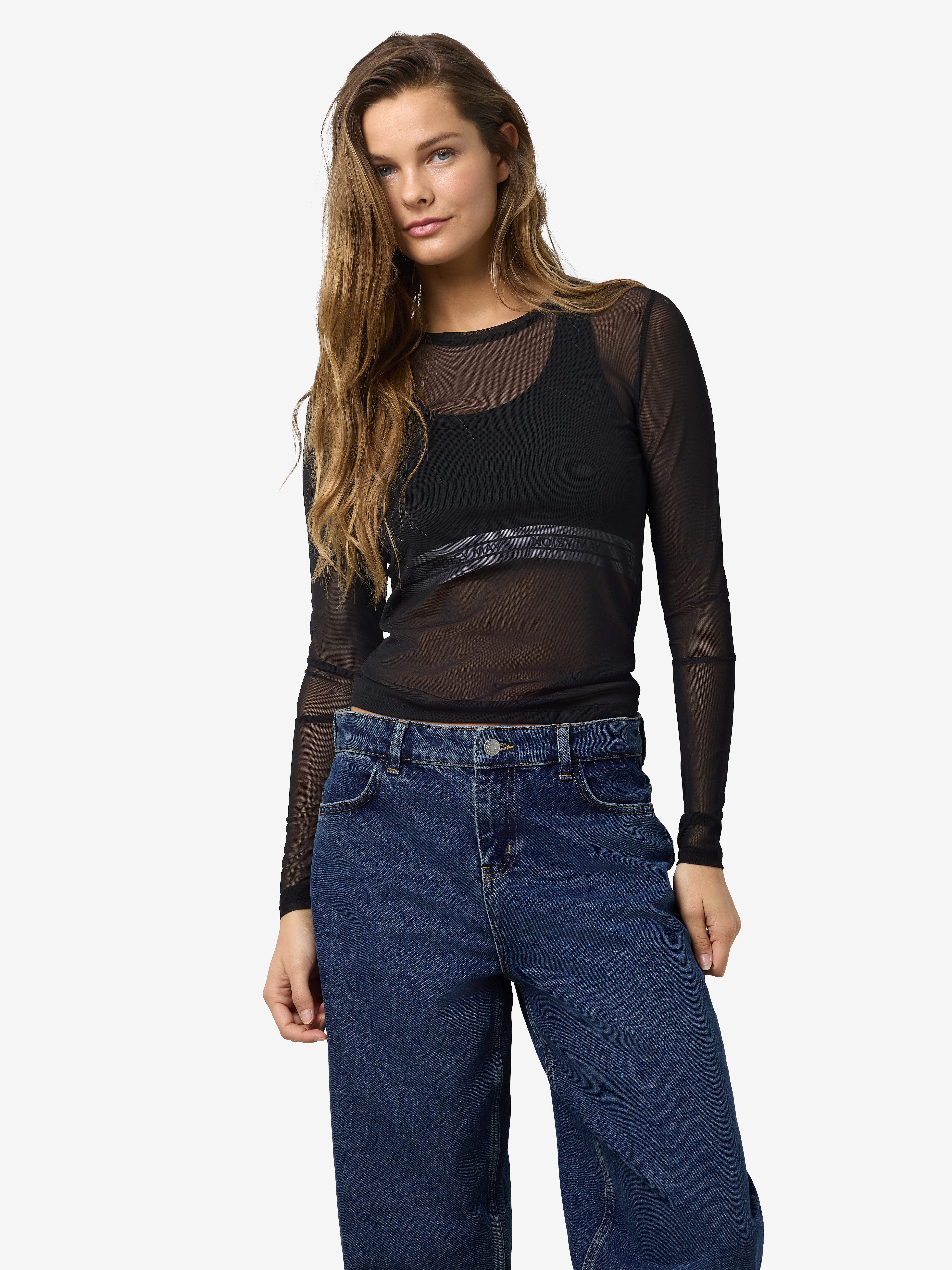 Noisy may Langarmshirt NMJUDITH L/S MESH günstig online kaufen