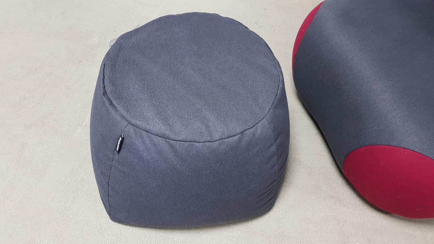 freistil ROLF BENZ Sessel Hocker Pouf ROLF BENZ freistil 171 Sitzkissen Stoff schwarzgrau