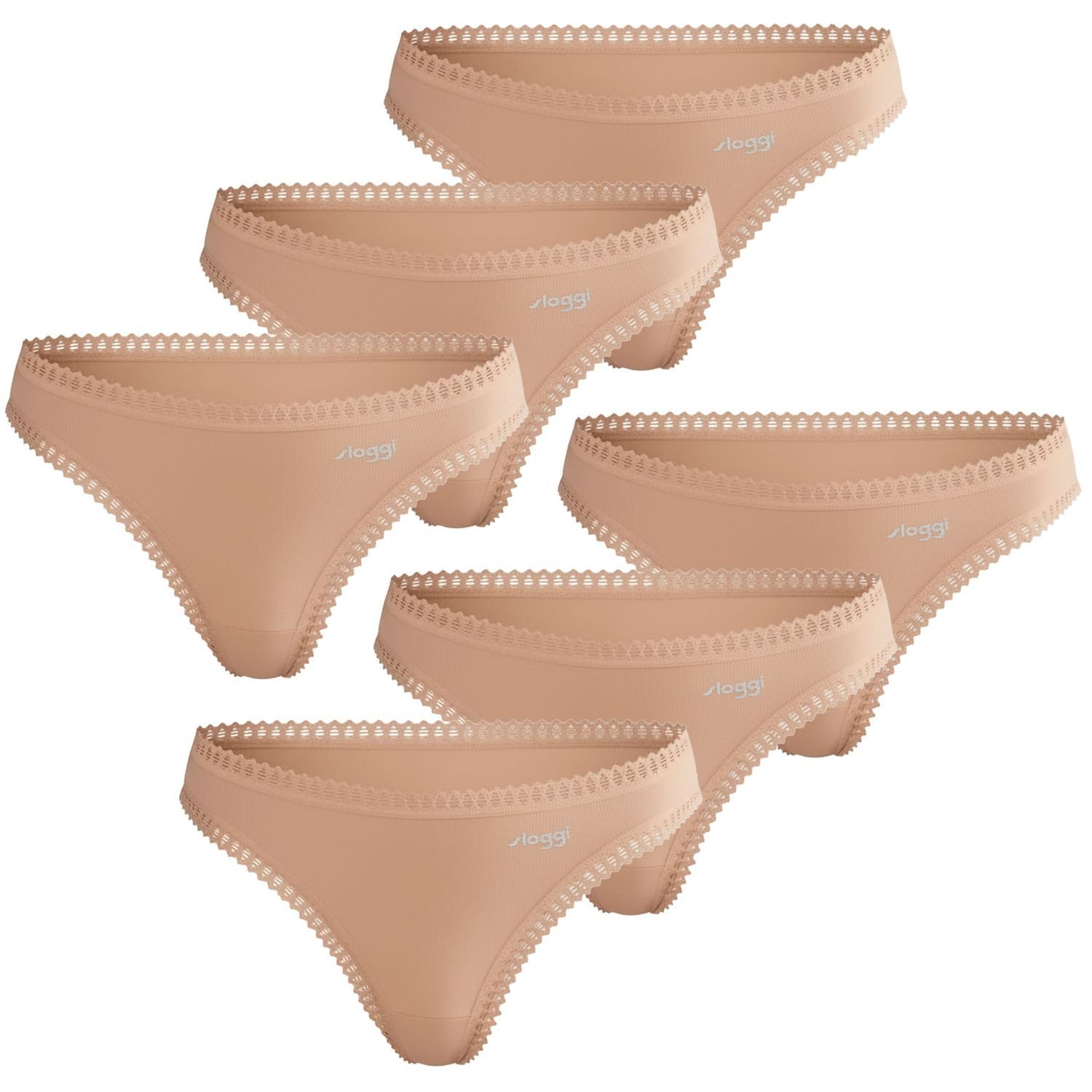 6 x beige