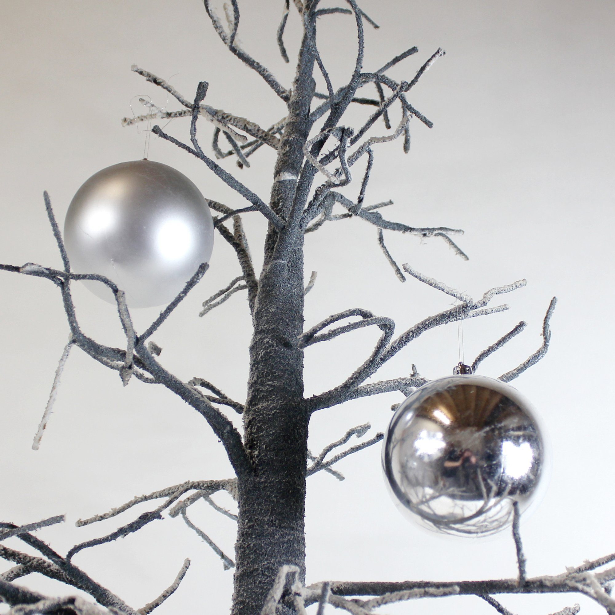 Kunststoff 10 8 silber Lucht cm Weihnachtsbaumkugel Weihnachtskugeln Stück von Lucht