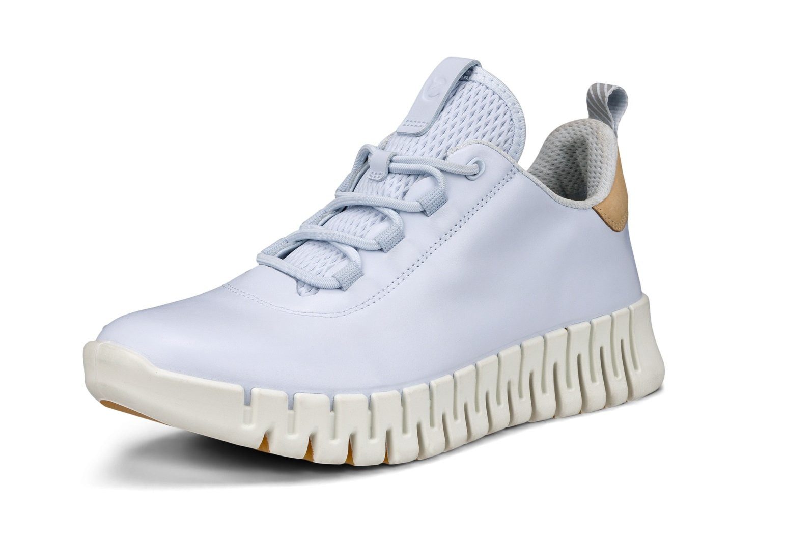 Ecco Gruuv Lea (weiches Nappaleder) hellblau Damen Sneaker günstig online kaufen