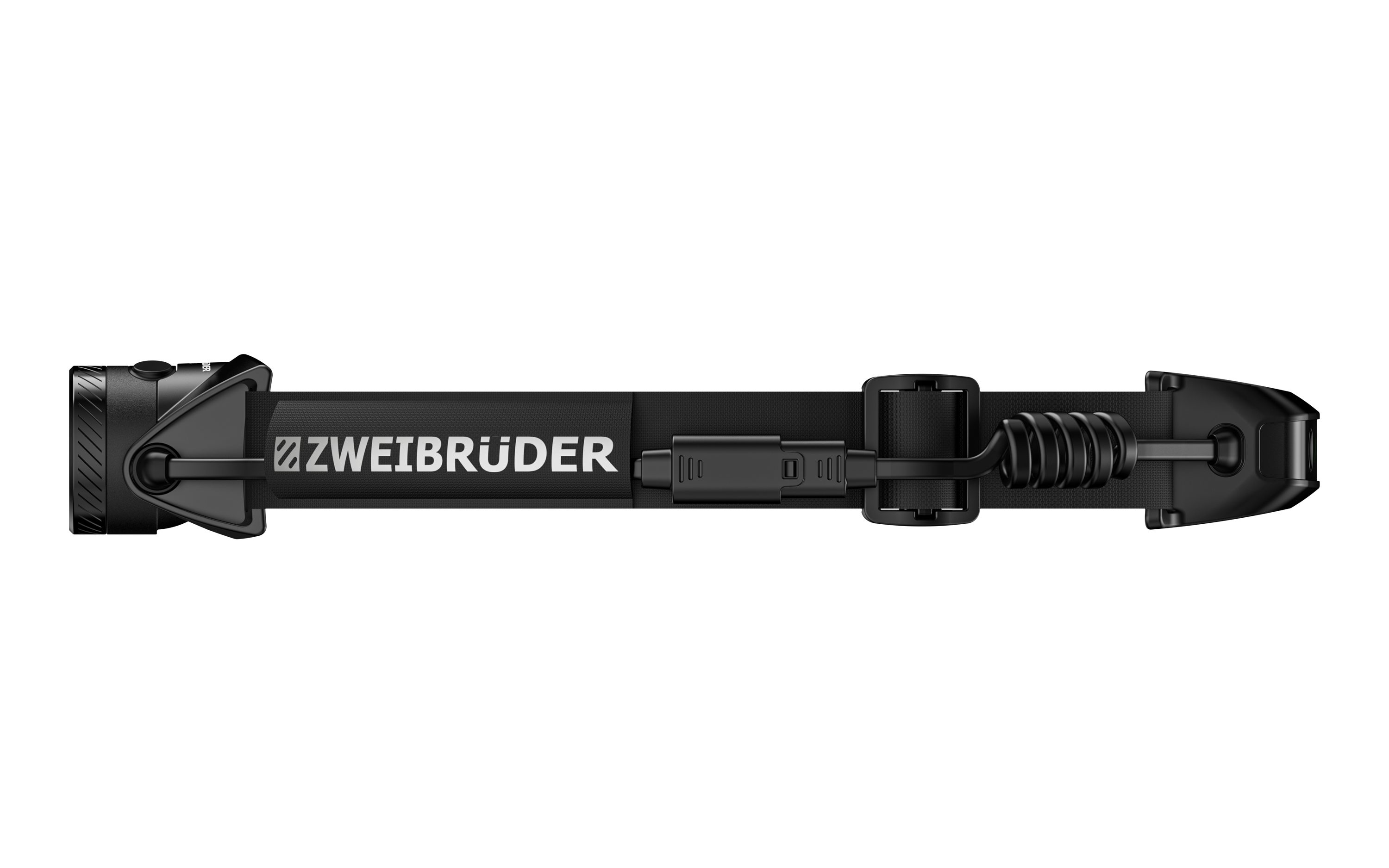 Zweibrüder LED Stirnlampe ZB7H, Focus-Function aufladbar / USB-C Aluminium Rotlicht + Rücklicht (rot)
