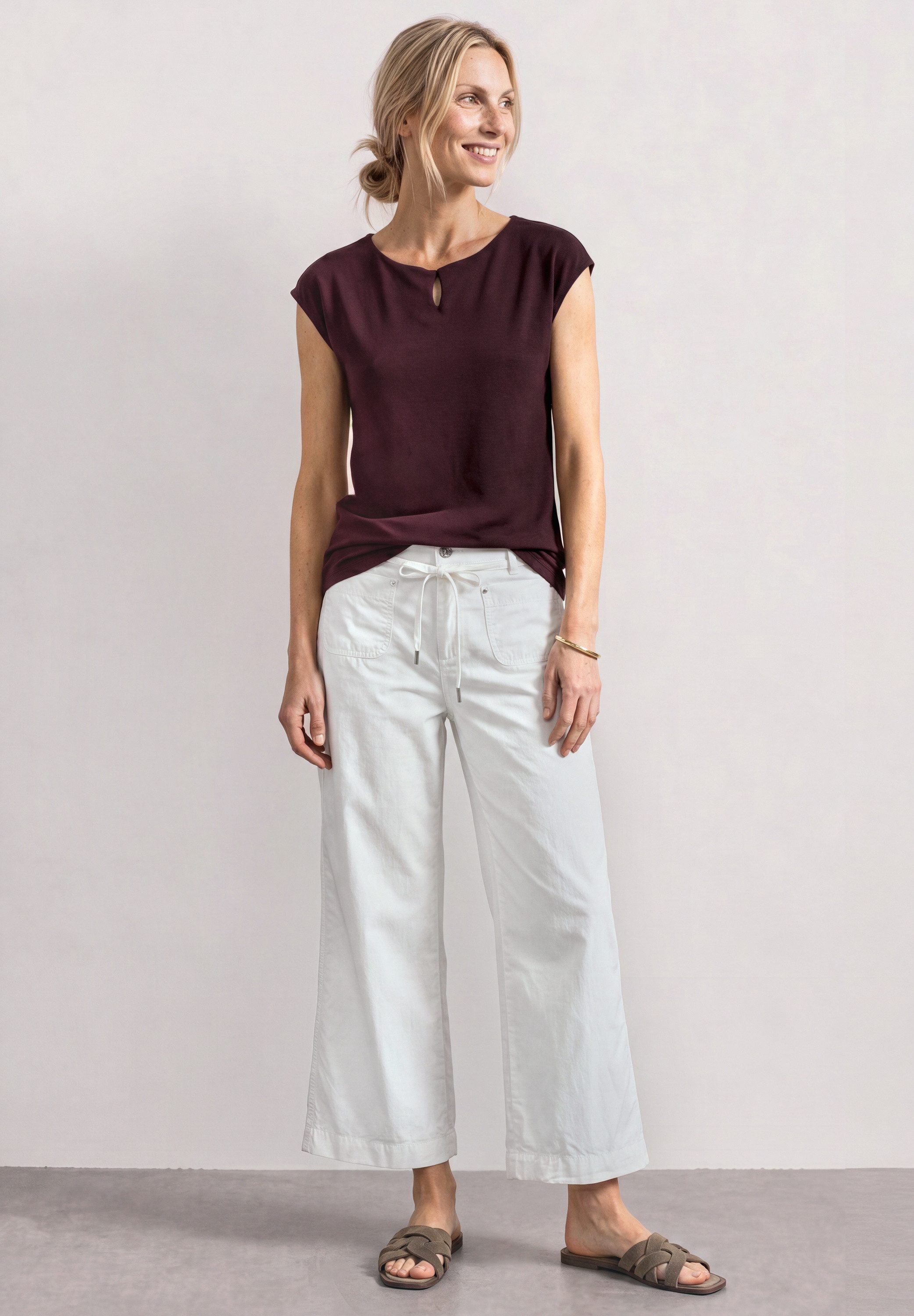 STREET ONE T-Shirt mit Cut-Out Detail