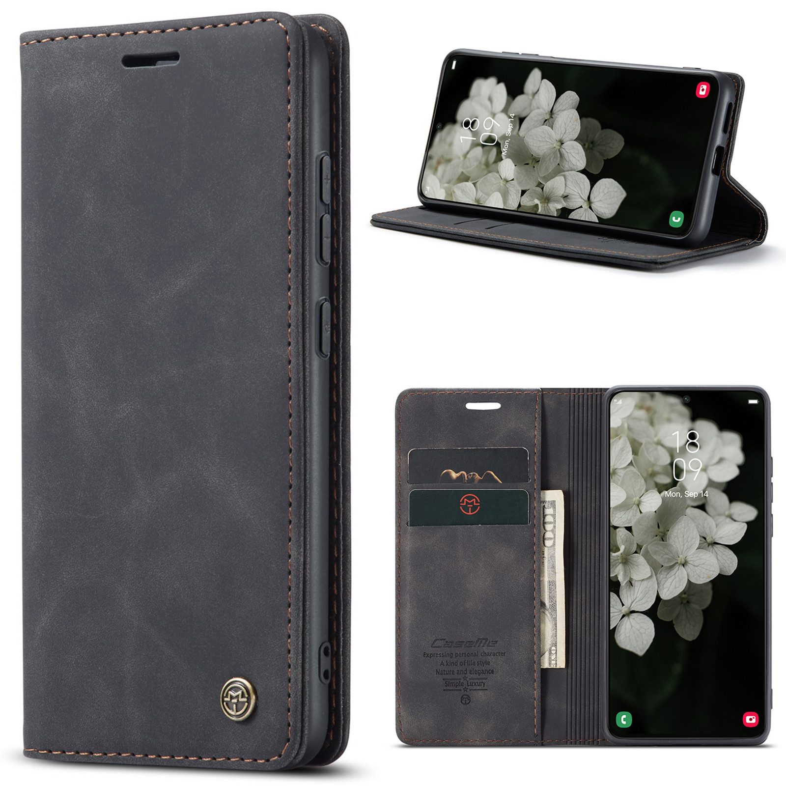 CaseMe Handyhülle Caseme Handyhülle für Xiaomi Xioami 15T-Schwarz