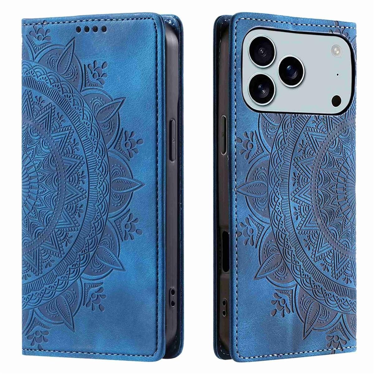CoverKingz Handyhülle Hülle für Apple iPhone 17 Pro Max Handyhülle Flip Case Cover Tasche, Mandala