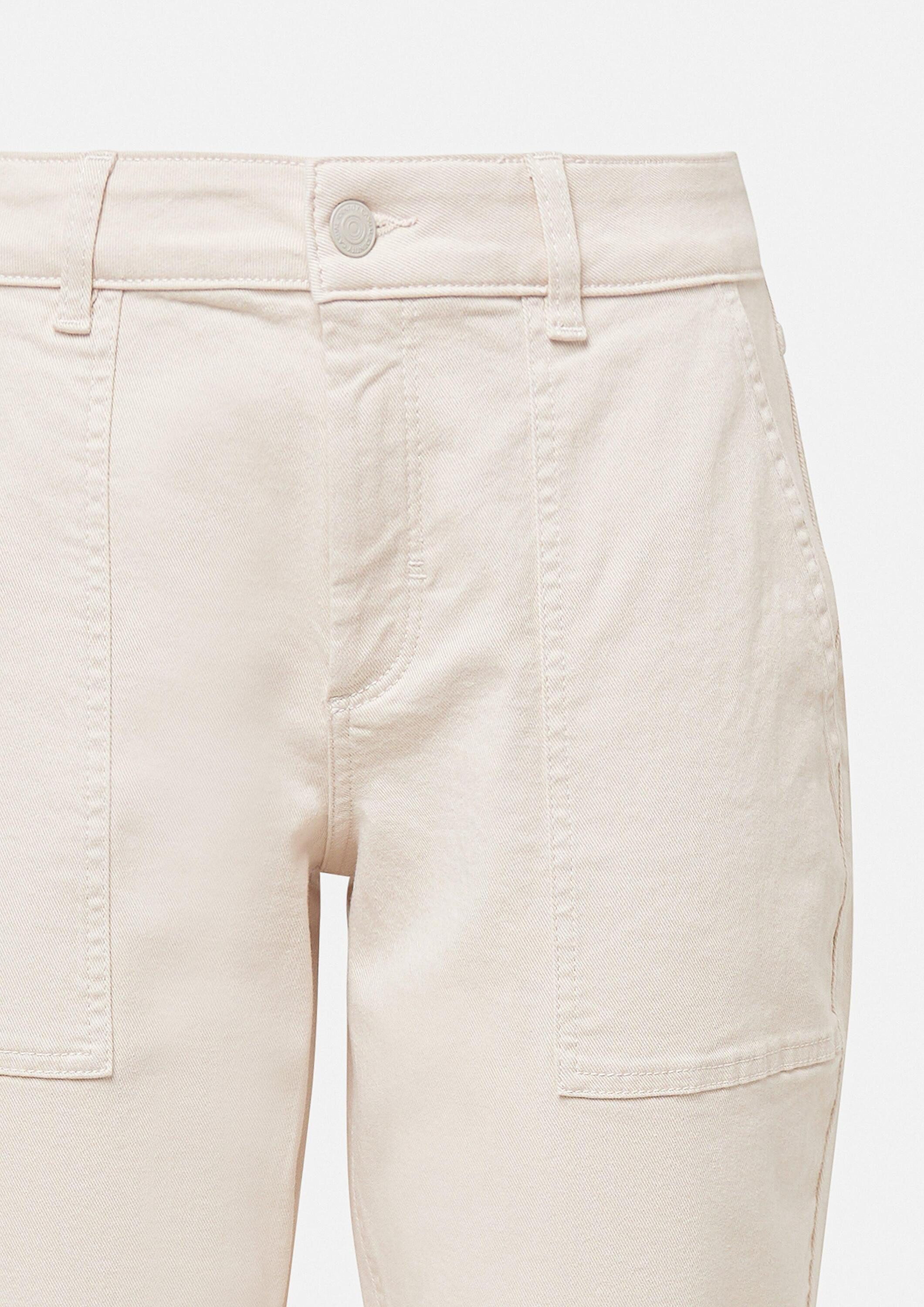 comma Chinos Hose Verkürzte Twill-Hose im Barrel Fit
